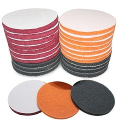21 Pack 5 Inch Hoop and Loop Multipurpose Scrubber Scouring Pads, Multipurpos…