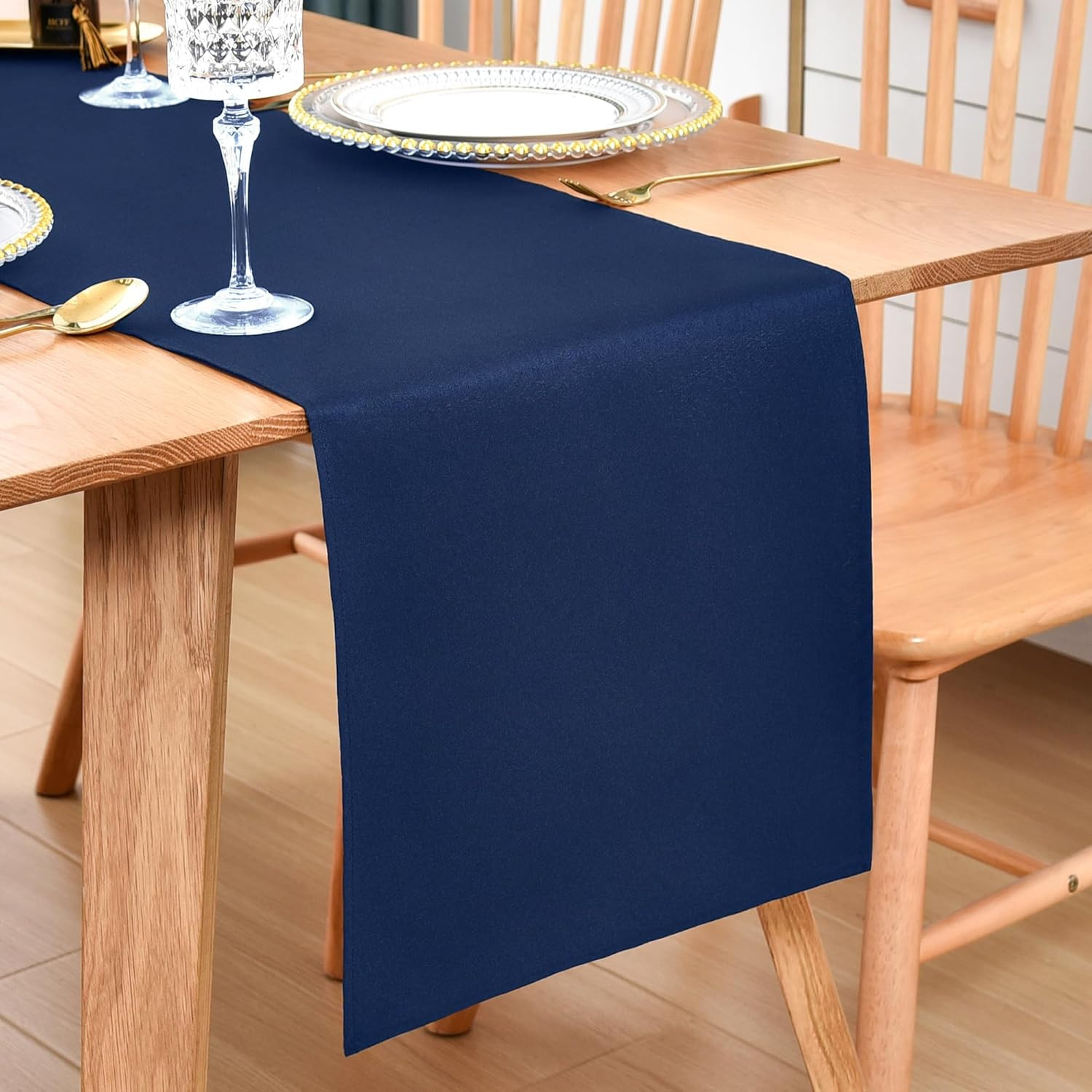 Farmhouse Navy Blue Table Runner Dining Table Runners 48 Inches Long Coffee Tabl gallery