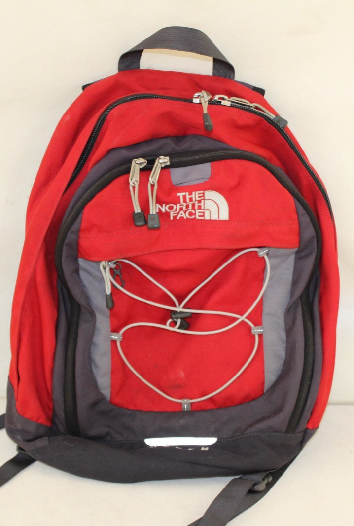 The North Face Modem Red Hiking Multi Compartment Laptop School Bag Backpack