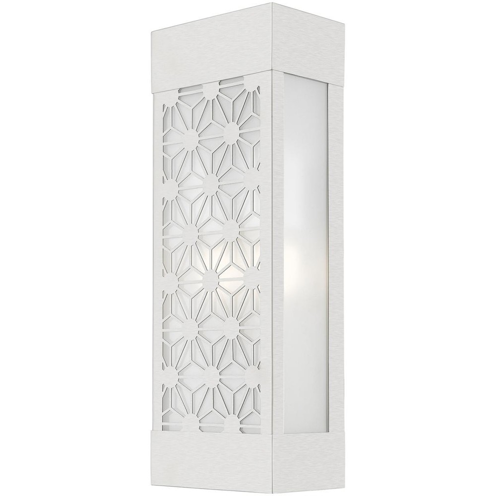 Livex Lighting 24322-91 Berkeley 2 Light 17 inch Brushed Nickel Outdoor Sconce