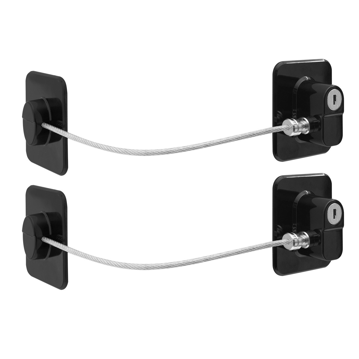 2PCS Sturdy Key Lock for Fridge Toddler Proof Anti-Theft Easy to Install Use gallery