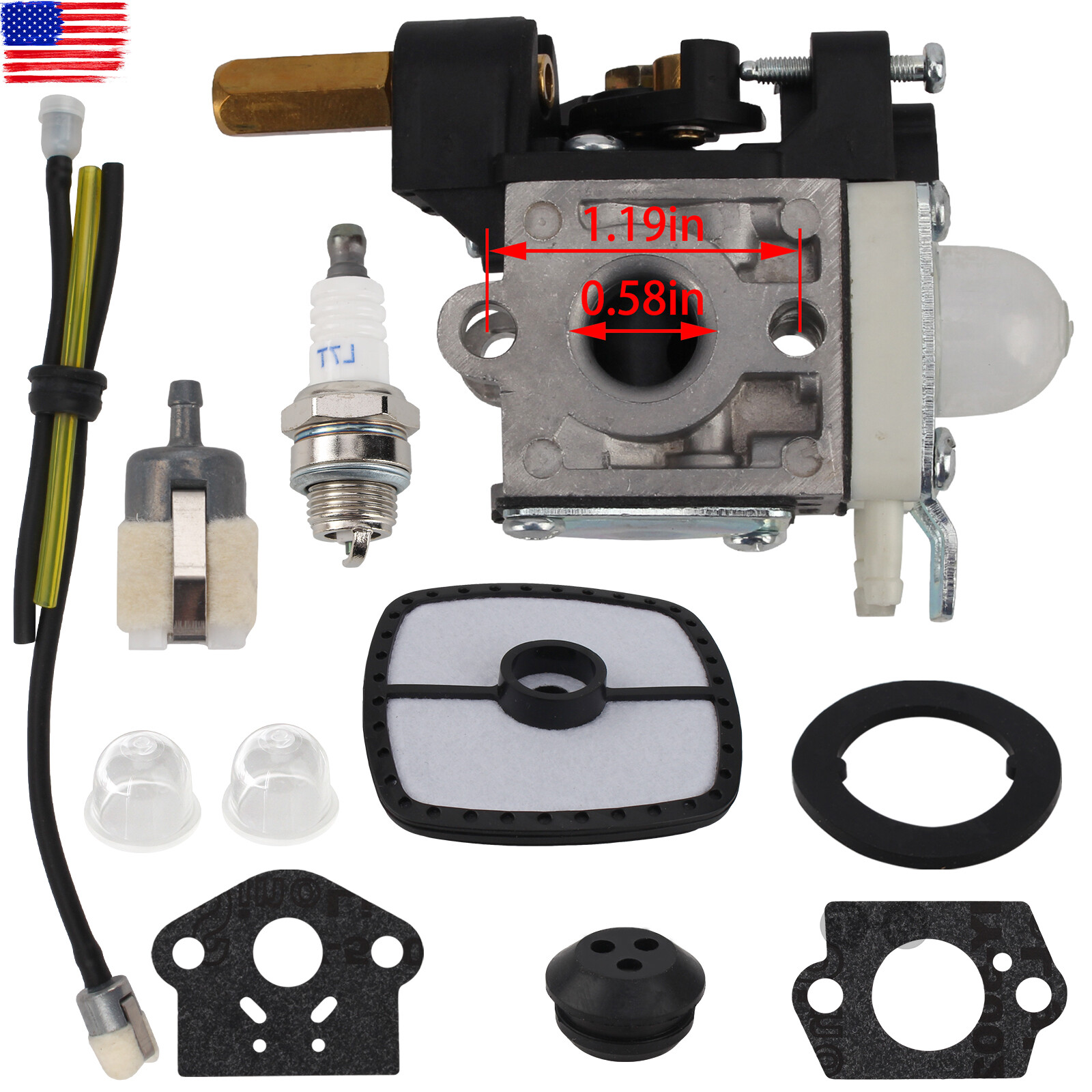 NEW CARBURETOR FOR ECHO SRM-230 TRIMMER ENGINE gallery