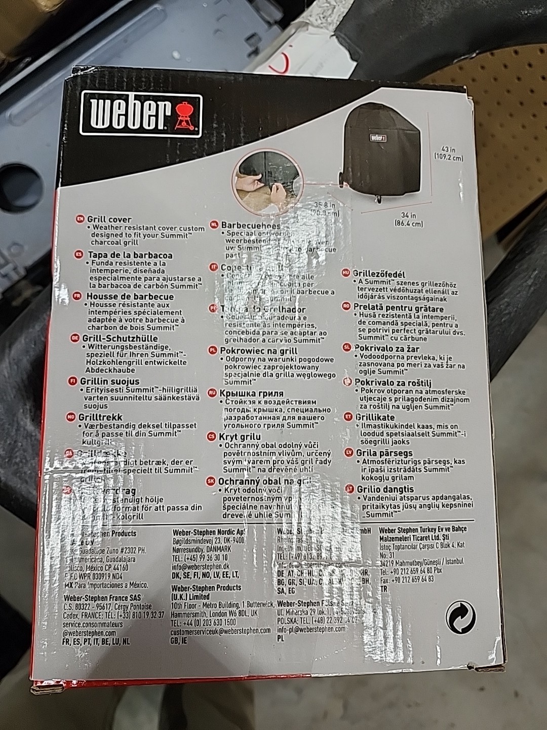 Weber 7173 Premium Grill Cover for Summit Charcoal Grill - NEW Sealed gallery