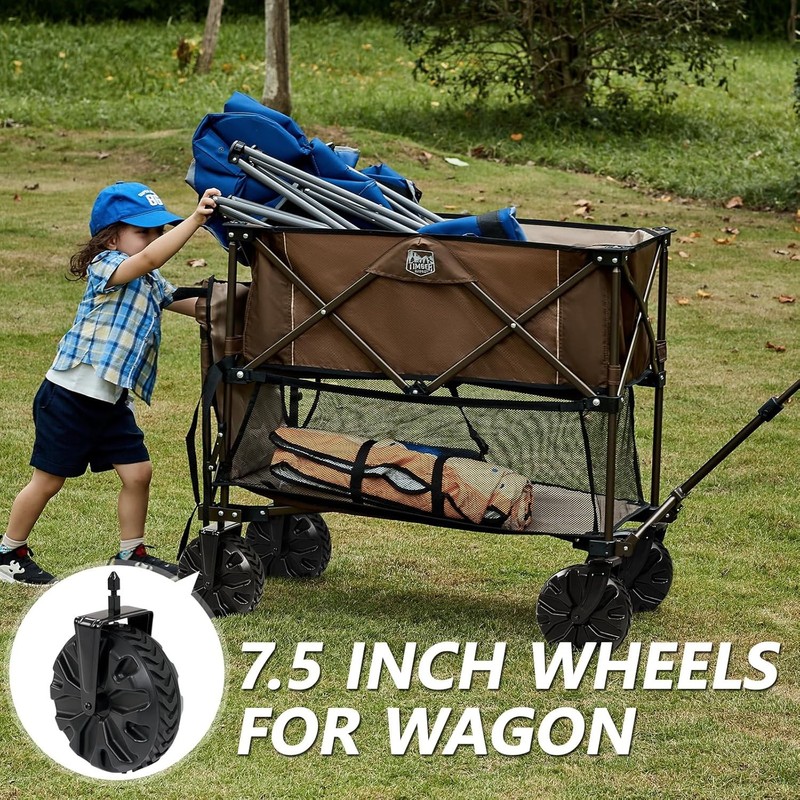 Genuine Timber Ridge Replacement Wheel, Plastic W/TPR Tread for Utility Wagon gallery