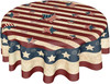 American Flag Tablecloth Round 60 Inch 4th of July Memorial Day Patriotic Table gallery