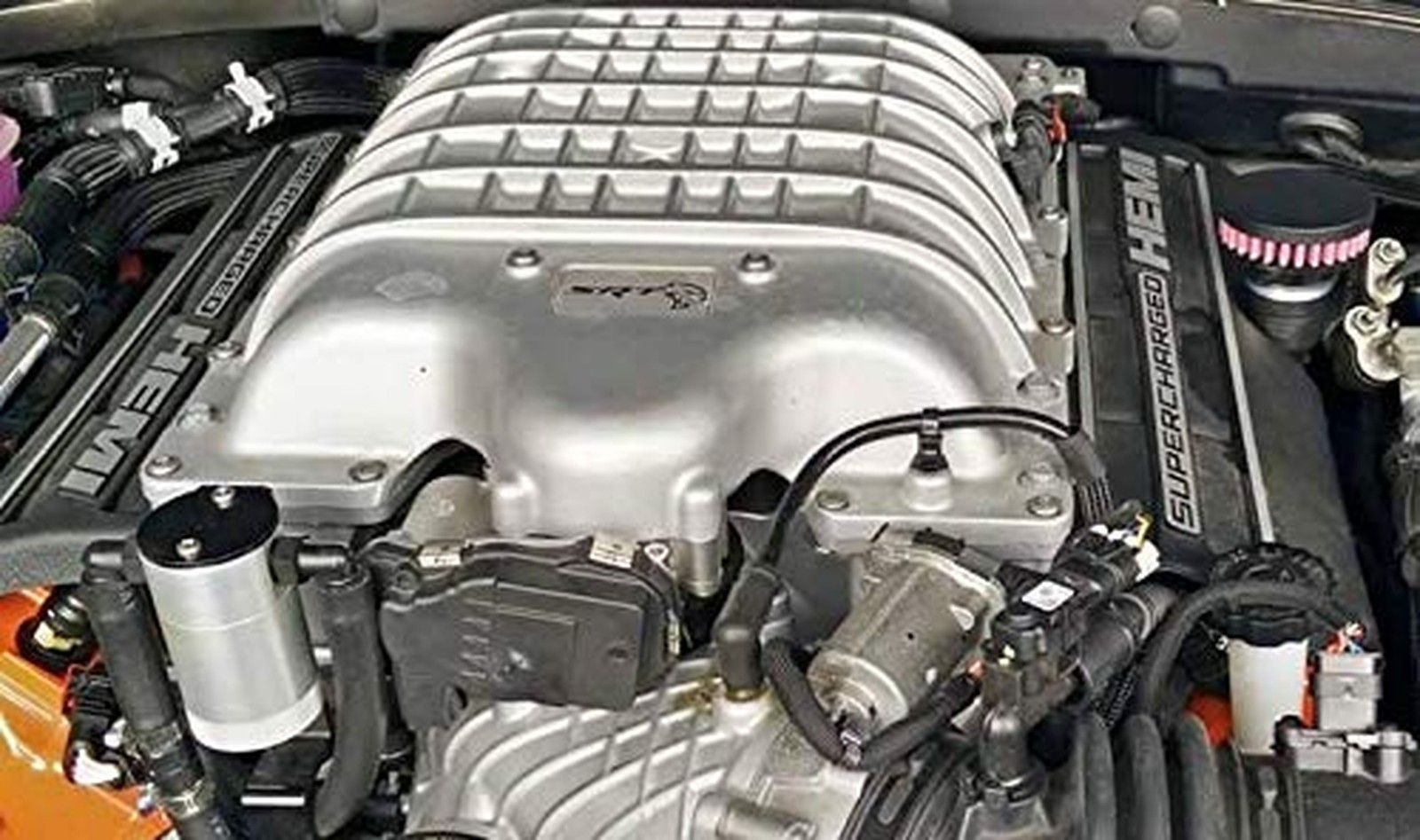 Baffled Billet Valve Cover Breather compatible with 2015-2023 Dodge Charger S... gallery