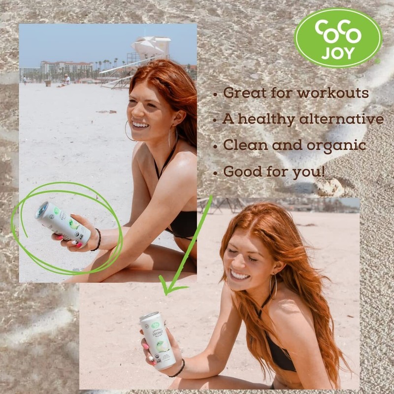 6 Pack - CoCo Joy Natural Coconut Water, 100% Coconut Water, Fresh gallery