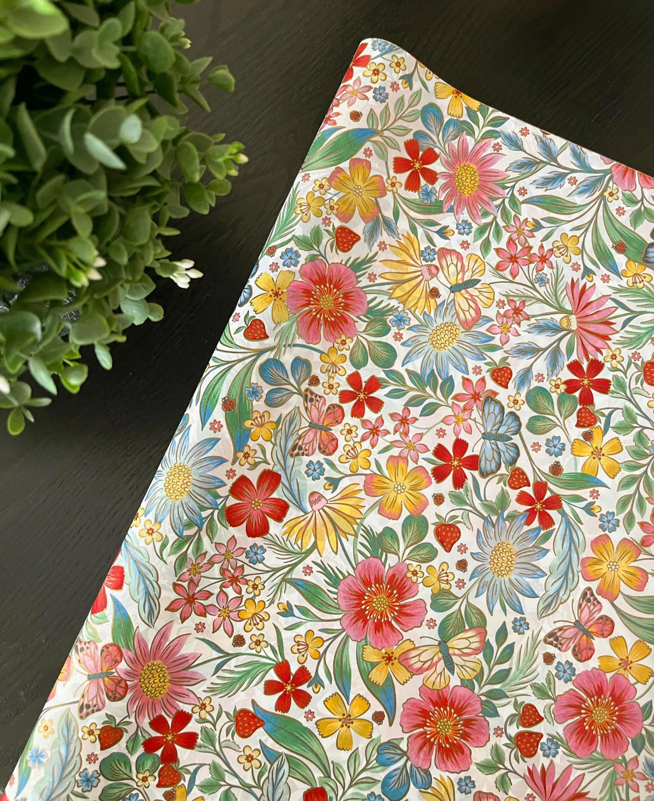 HAPPY WILDFLOWERS Design Print Tissue Paper Sheets Choose Size & Package Amount gallery
