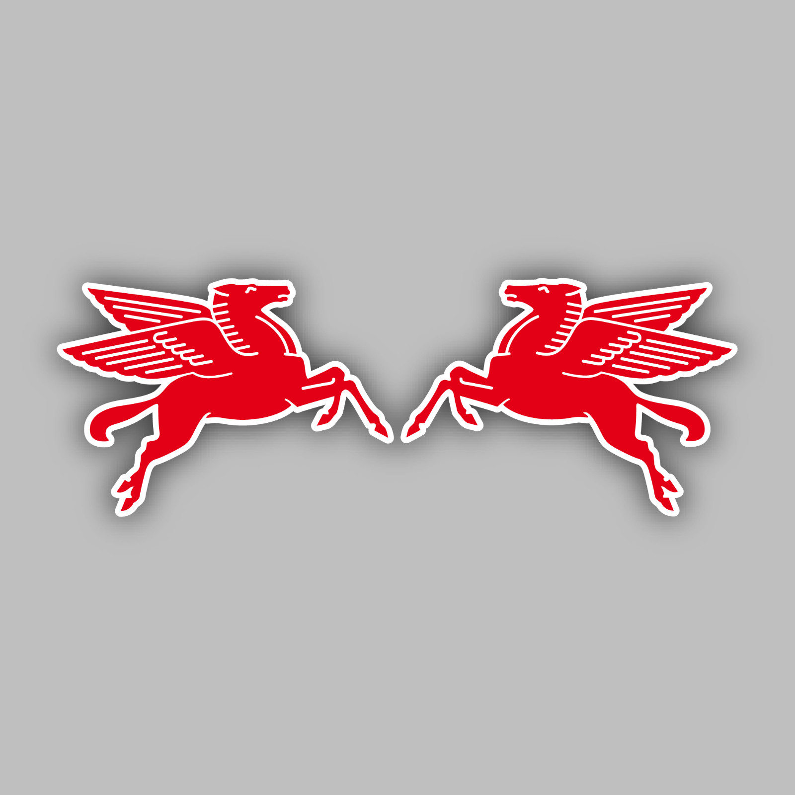 Mobil Oil 2pc. Set Vinyl Sticker/Decal -Gas -Vintage -Classic -Racing -Pegasus gallery