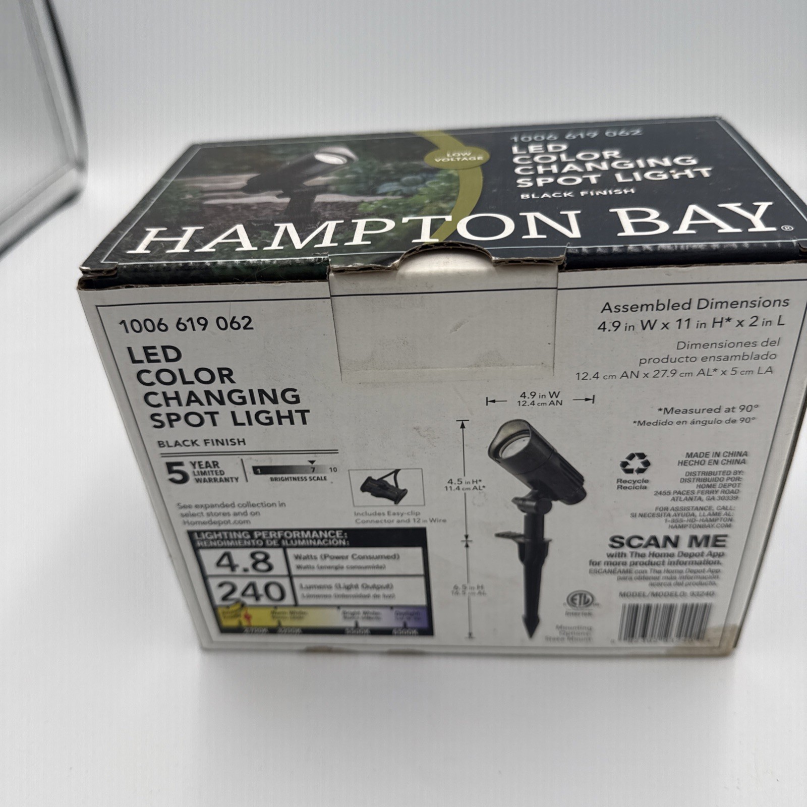hampton bay led color spot light gallery