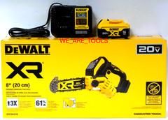 DeWalt Kit DCCS623B 8″ Brushless Pruning Chainsaw, 1) 5.0 Battery, Charger