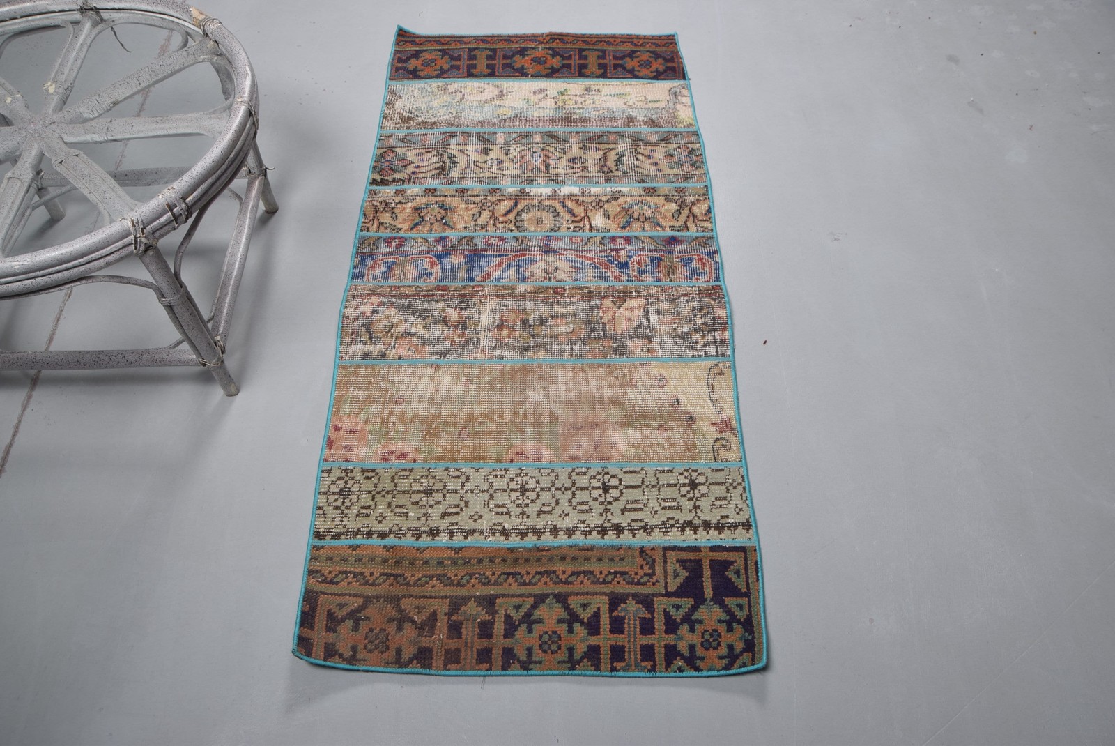 2,4x5,2 ft Rug, Small Vintage Rug, Brown Rug Oriental Rug gallery