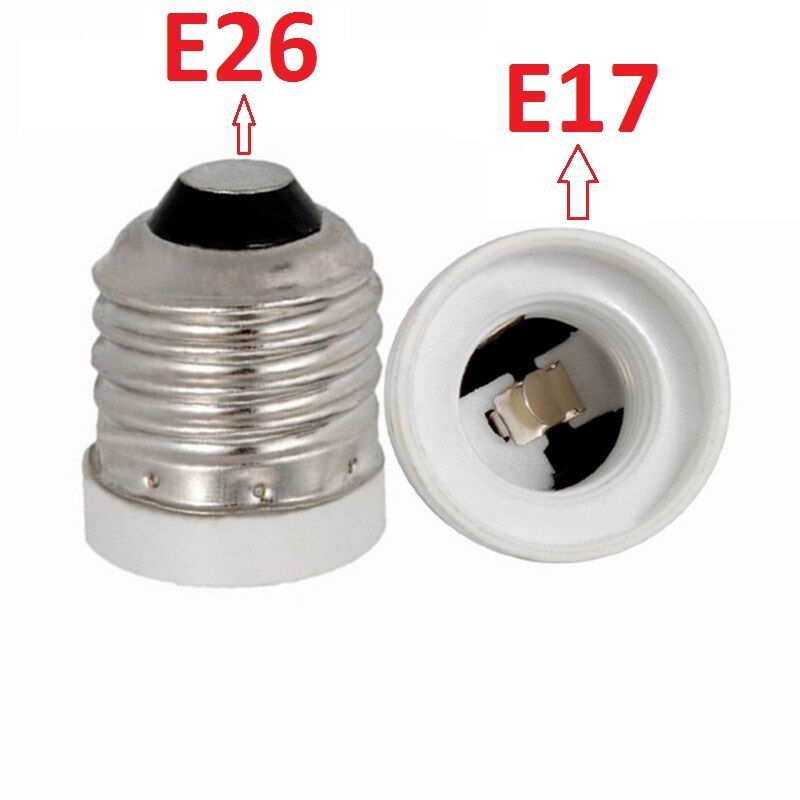 E26 to E17 Adapter Medium Base to Intermediate Socket Adapter Converter Reducer gallery