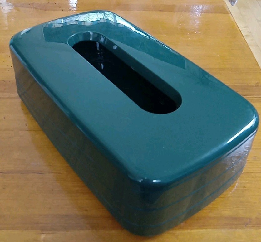Full Size Hunter Green Rectangluar Tissue Box Cover Holder Dispenser Corona gallery