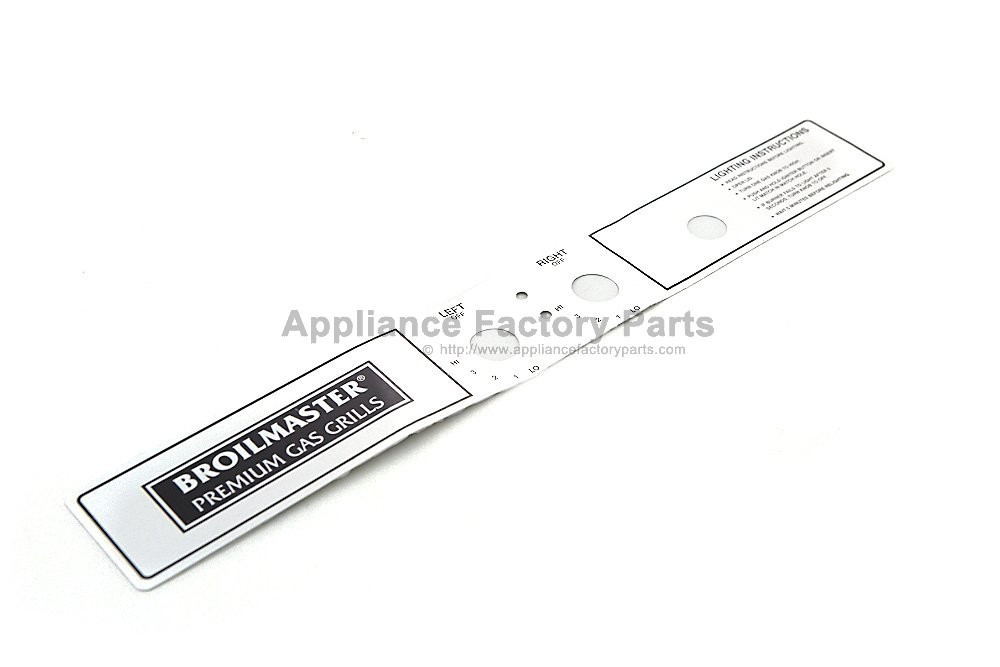Broilmaster B101517 Label (for Electronic Igni gallery