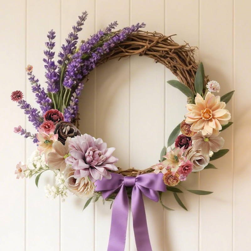 Artificial Flower Heads Combo - Fall Silk Dahlia & Roses Fake Flowers for Wed... gallery