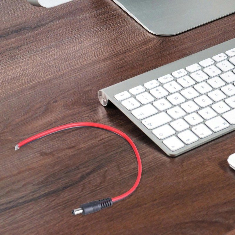 DC5521 Male Bare Wire Open End Power Cable 5.5x2.1mm for LED Strips and Security gallery