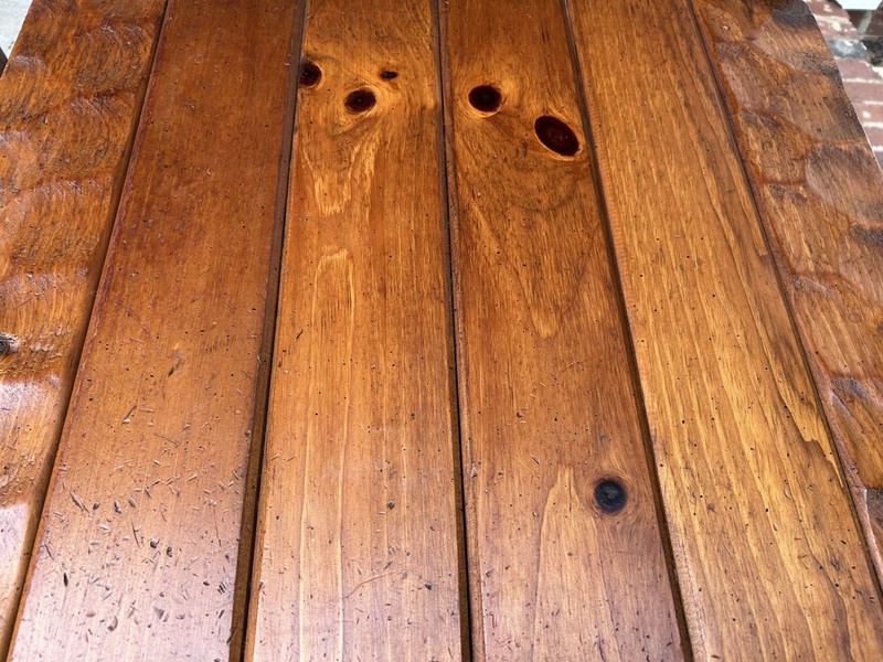 1970s Null Rustic Modern Knotty Pine Lodge End Tables Pair Vintage gallery
