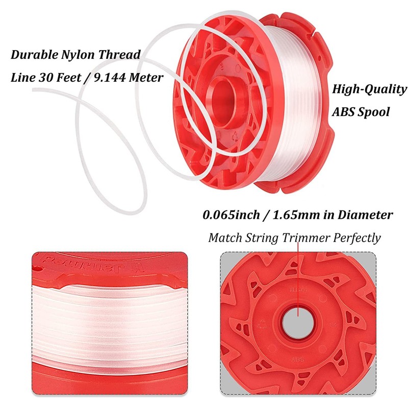 0.065 30Ft Weed Eater String Trimmer Line 6 Spools for Craftsman Weed Wacker 20V gallery