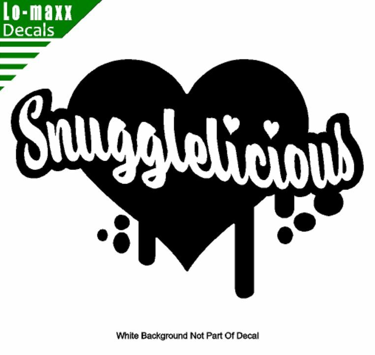 Snugglelicious Cute Custom Design Art Various Sizes & Colors Die Cut Vinyl Decal gallery