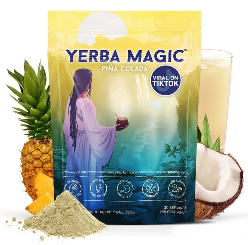 Yerba Mate Tea, Yerba Magic Coffee Alternative Stick Packs with Lion's Mane gallery