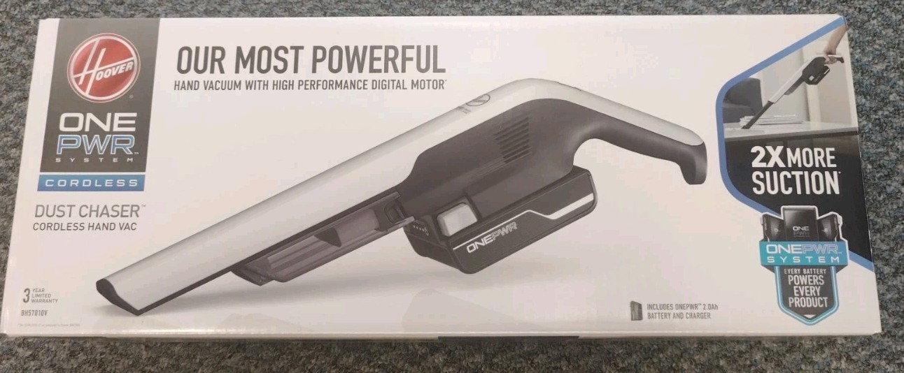 Hoover ONEPWR Dust Chaser Cordless Hand Vacuum, BH57010V + 2AH Battery & Charger gallery