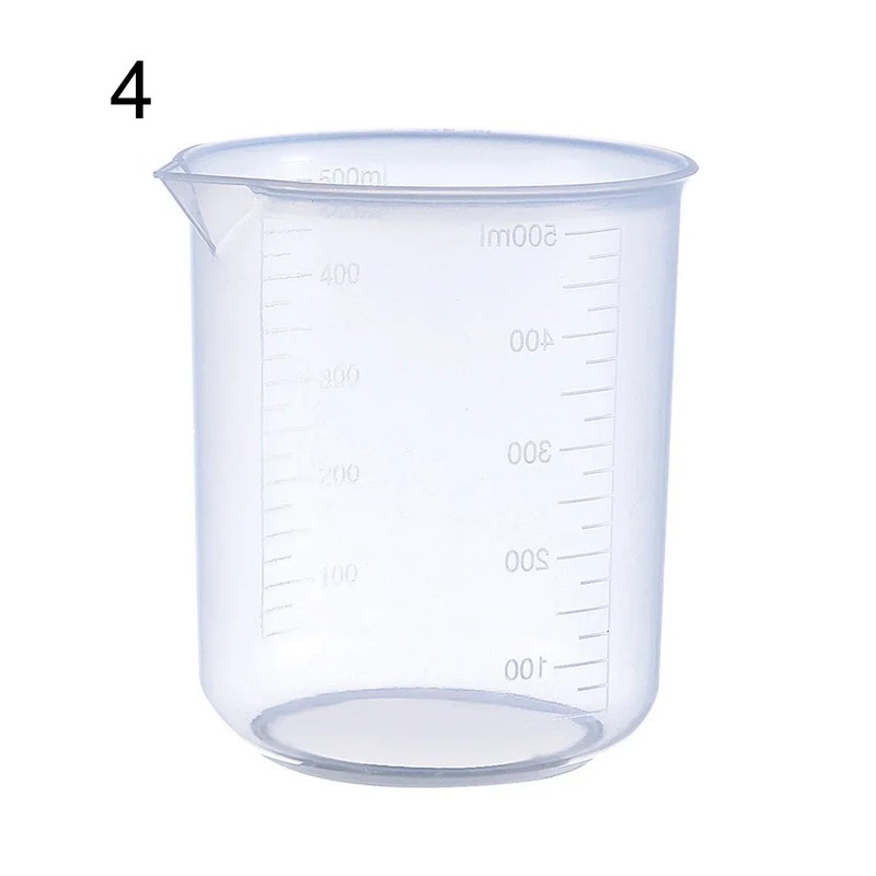 Measuring Cup Transparent Plastic Laboratory Beaker Graduated Liquid Jug Cup Kit gallery
