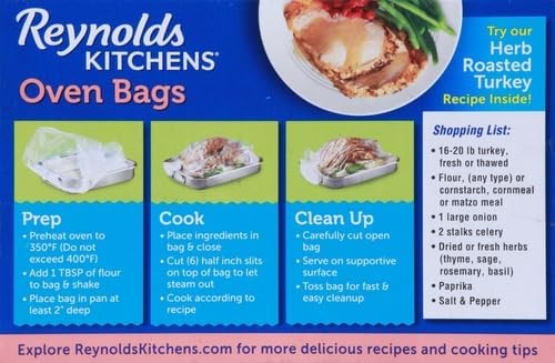 Oven Cooking Bags for Turkey Large Size Roasting Bags Holds up to 24 Pounds 2 gallery
