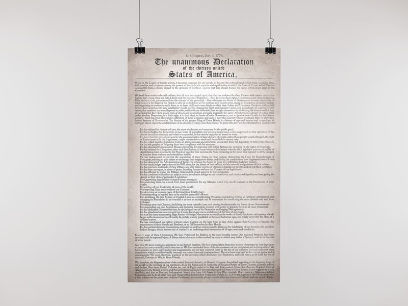 Declaration Independence Remastered Readable US History Art Print Poster 12x18 gallery