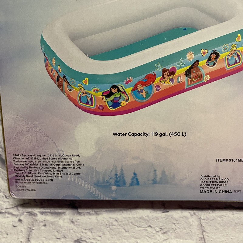 Disney Princess, Family Pool, Inflatable, New, 6ft 7in x 57.5 in x 19 in gallery