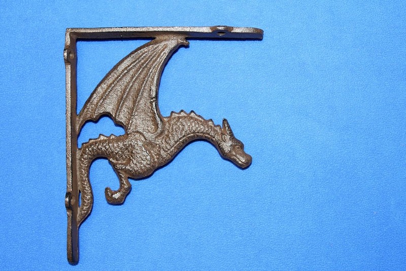 DRAGON SHELF BRACKETS,Corbel,Shelf Brace,All Occasion Gifts,Med-evil Decor,B-11B gallery