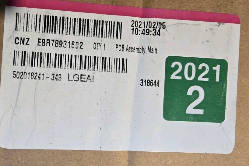 ⚙️ LG EBR78931602 Main Control Board PCB Assembly ✅ OEM Washer Part NEW 2021 gallery