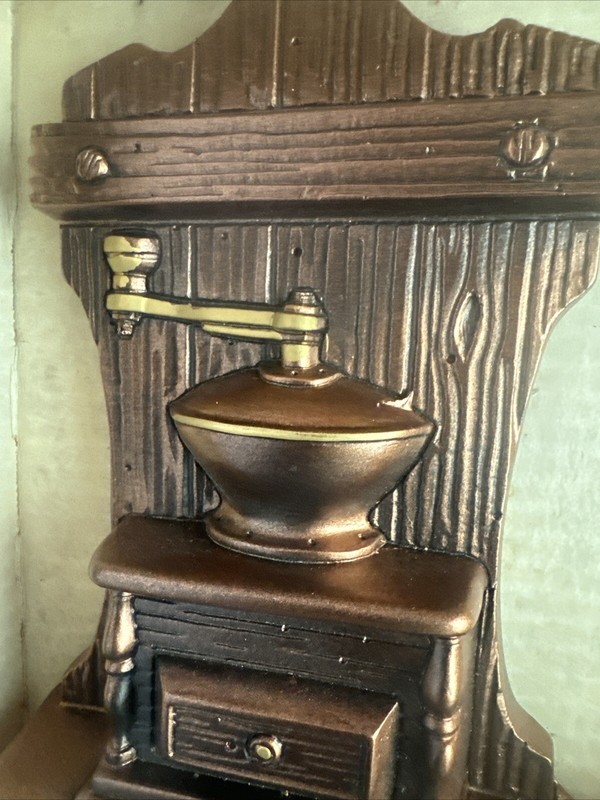 Any Time is Coffee Time 9” Bronze Colored Vintage coffee Wall Cup Holders New gallery