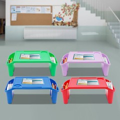 4* PP Rectangle Lap Desk Trays Bed Tray for 1-9 Years Old load 11.02 lbs