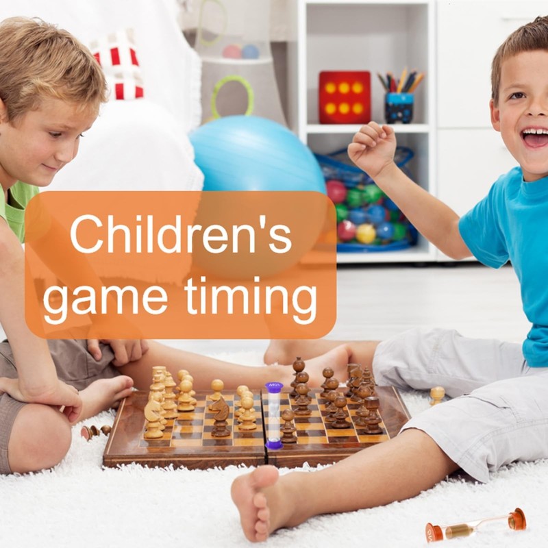 8 Pack Colorful Hourglass Sand Timer Set for Kids, 20Sec 30Sec 1Min 2Min 3Min... gallery