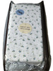 LAURA ASHLEY Oxford Stripe Blue Ruffle 5pc TWIN XL Comforter & Sheet Set gallery