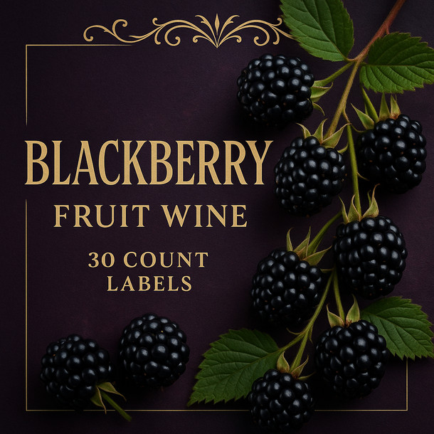 LD Carlson Blackberry Fruit Wine Labels 30 ct gallery