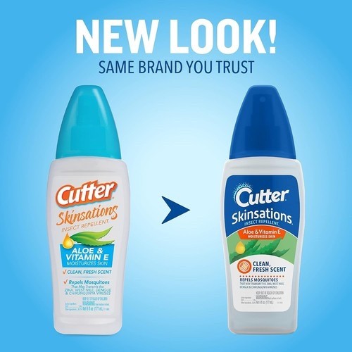Cutter Skinsations Insect Repellent 7% DEET 4 Pack 6 fl oz Pump Spray gallery