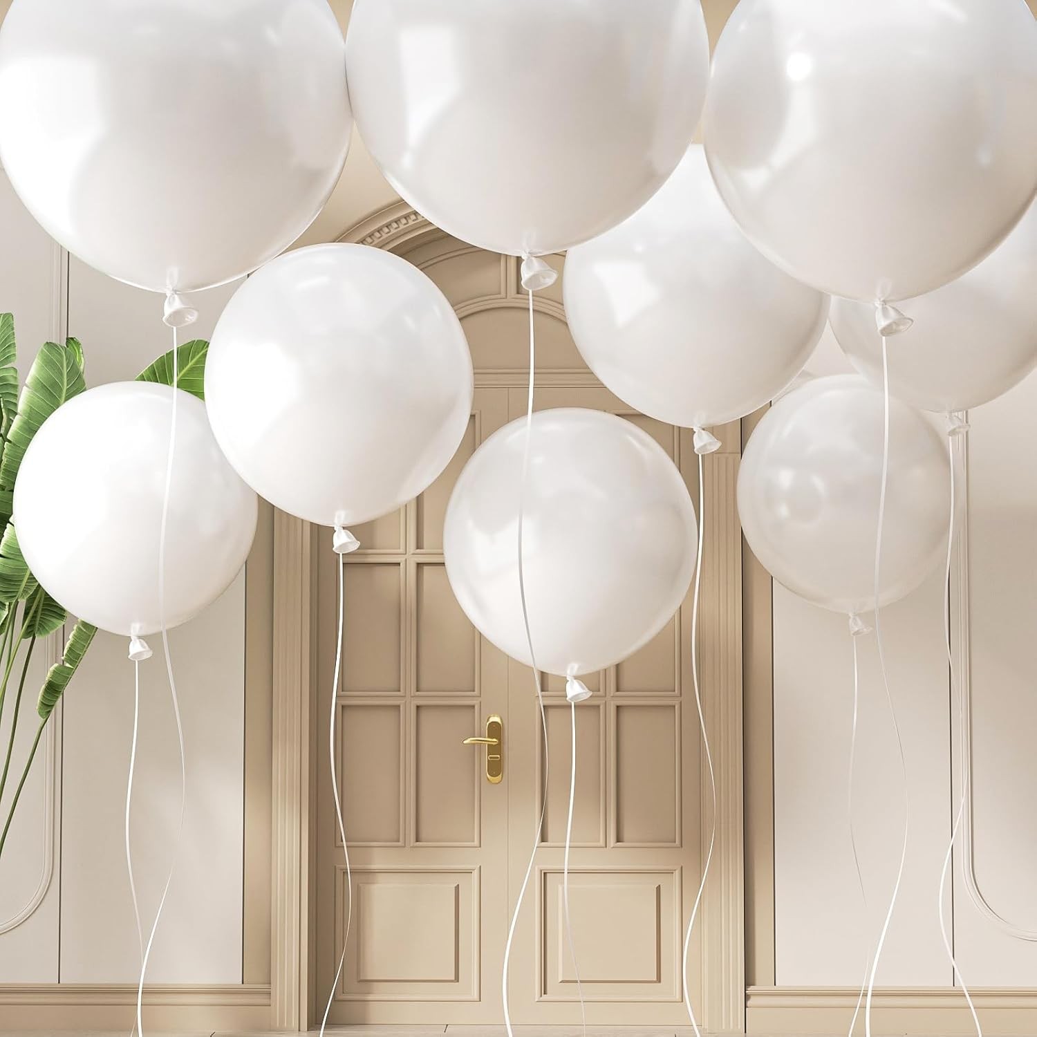 20 Large White Balloons, 24 Inch Jumbo Thick Heavy Duty Balloons for Bi gallery