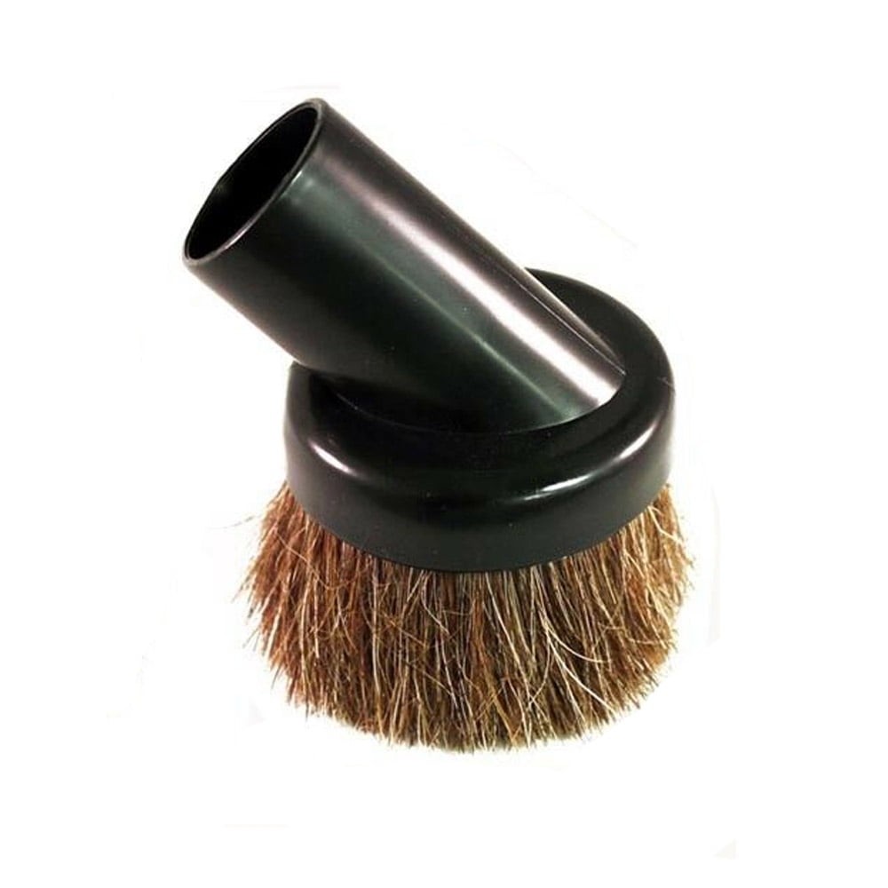 Deluxe Universal Vacuum Dusting Dust Brush Black 1 1/4" Natural Bristle