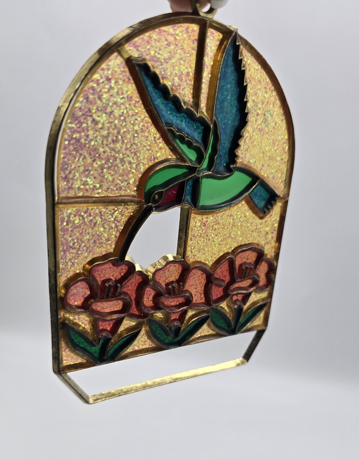 Vintage Hummingbird Floral Window Suncatcher gallery