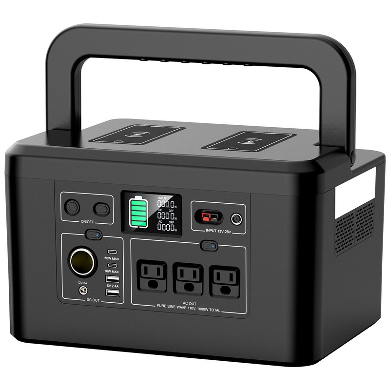 800W Portable Power Station Solar Generator for Camping with 100W Solar Panel gallery