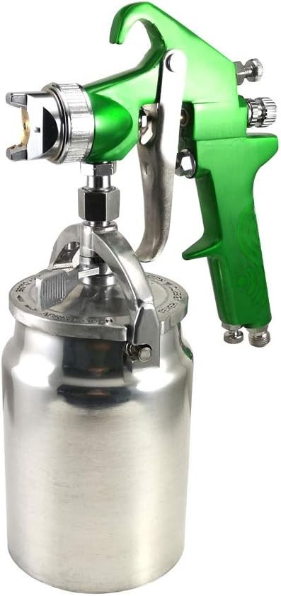Industrial HVLP Siphon Feed Spray Gun – 1000cc Non-Drip Paint Cup & 1.4mm Pre... gallery