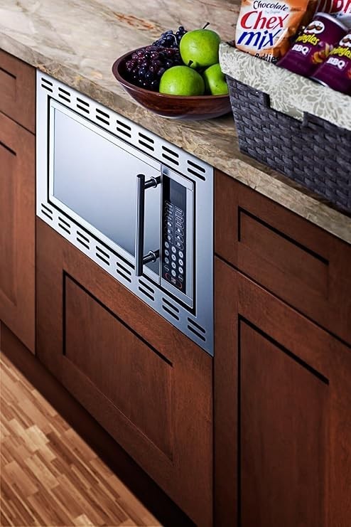Summit 24” Over The Range Built In Microwave, 0.9 cu.ft. Stainless Steel- OTR24 gallery