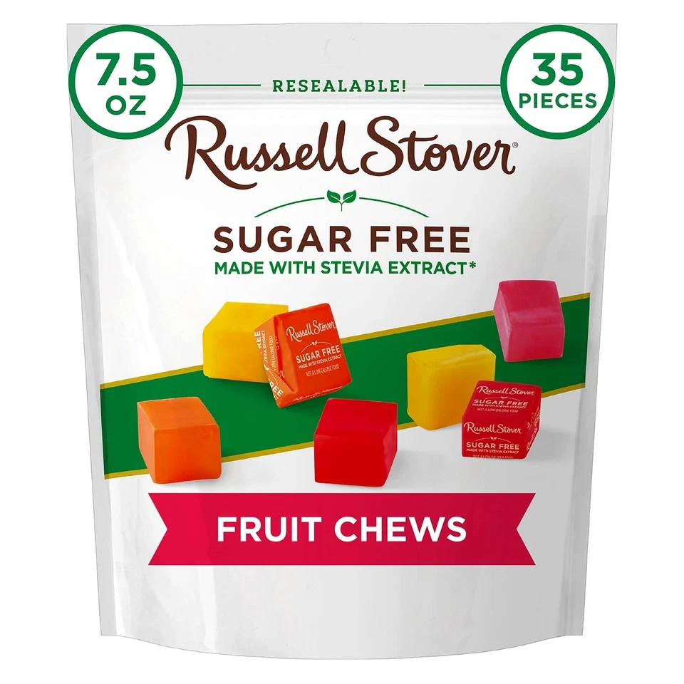 Russell Stover Fruit Chews - Sugar Free Candy 7.5oz Bag gallery