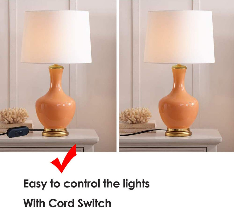 Inline Cord Switch, 2-Pack On-Off DPST Control Lamp Switch for Bedroom Table La gallery
