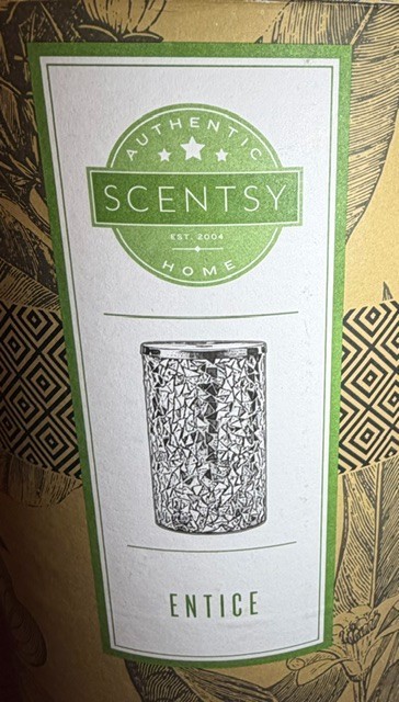Retired Scentsy "Entice" Diffuser Shade Cover-Mosaic Glass - Shade Only - NEW gallery