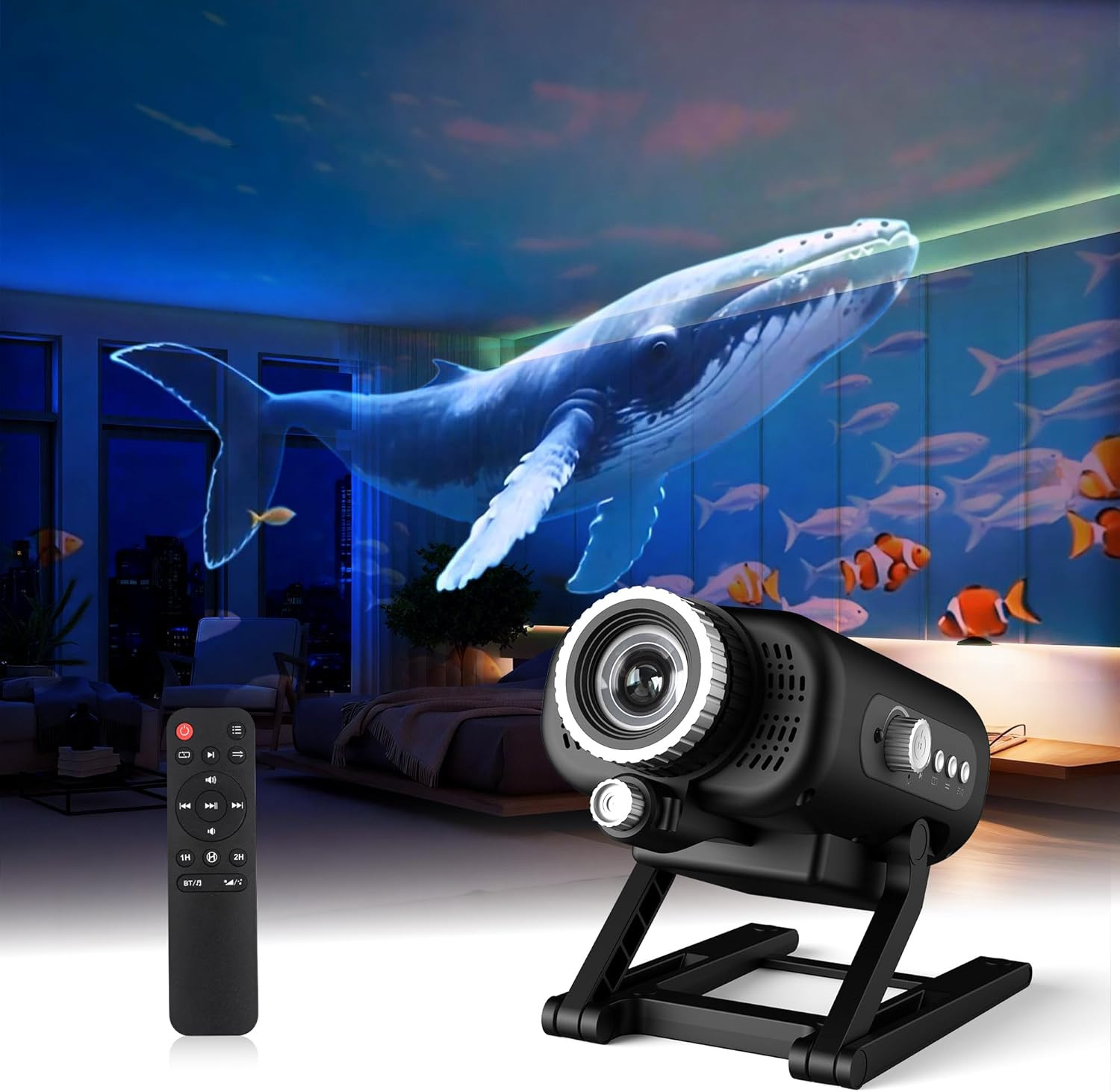 3D Galaxy Star Projector with Bluetooth Speaker - Perfect Gift for All Ages gallery