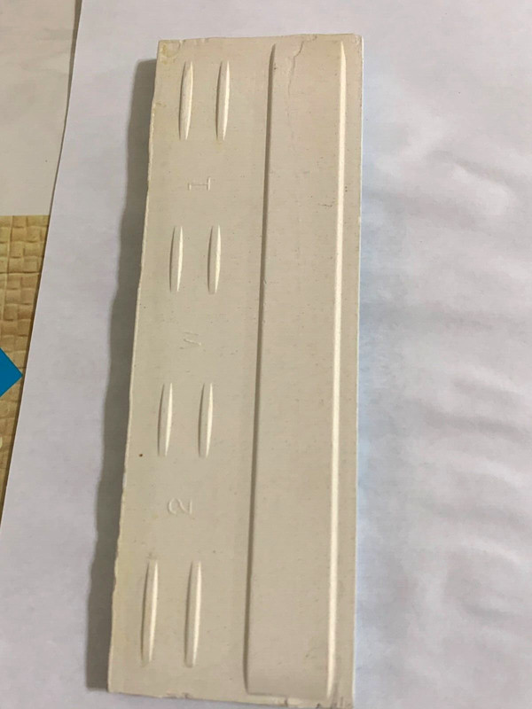 Wenczel Ceramic 2" x 6" Flat Surface Bullnose *Pastel Blue* Gloss *2* pcs gallery