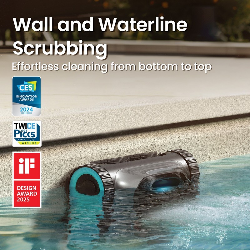 Renewed Aiper Cordless Pool Vacuum Robotic Pool Cleaner Wall Climbing, Scuba S1 gallery